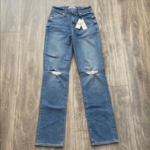 Le Jeans - NWT! Sabine High Rise Straight Ankle Length Jeans - Size 24